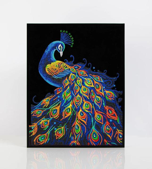 Diamond Dotz Diamond Painting Neon Pfau