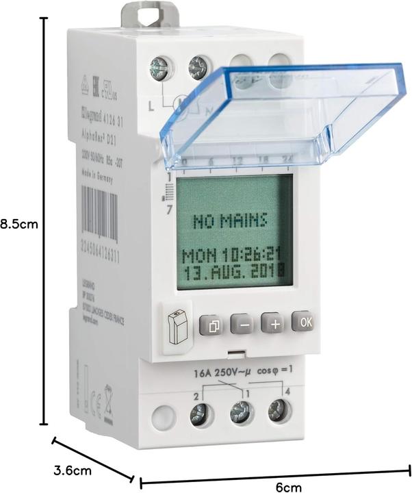 Produktbild Legrand Digitale Wochen-Zeitschaltuhr AlphaRex D21