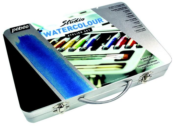 Actual product image Pebeo Watercolour metal Atelier Kit (Multicoloured, 12 ml)