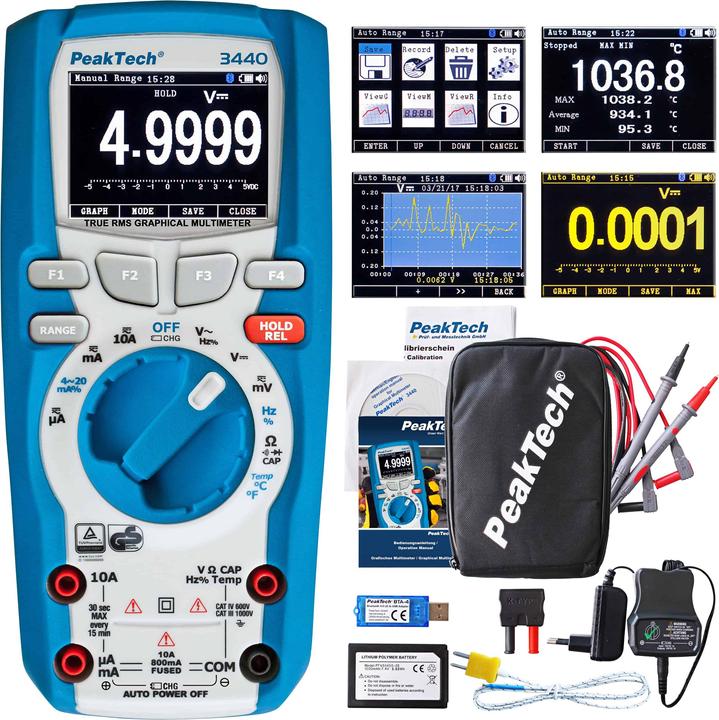 Produktbild Peaktech P 3440 Grafisches Digitalmultimeter (CAT III 1000V, CAT IV 600V)
