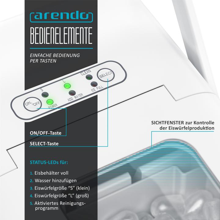 Produktbild Arendo Eiswürfelmaschine