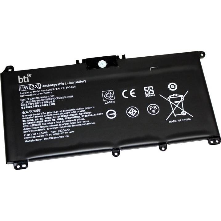 Origin Storage BTI 3C BATTERY PAVILION 15-EG (3 Zellen, 3619 mAh), Notebook Akku, Schwarz