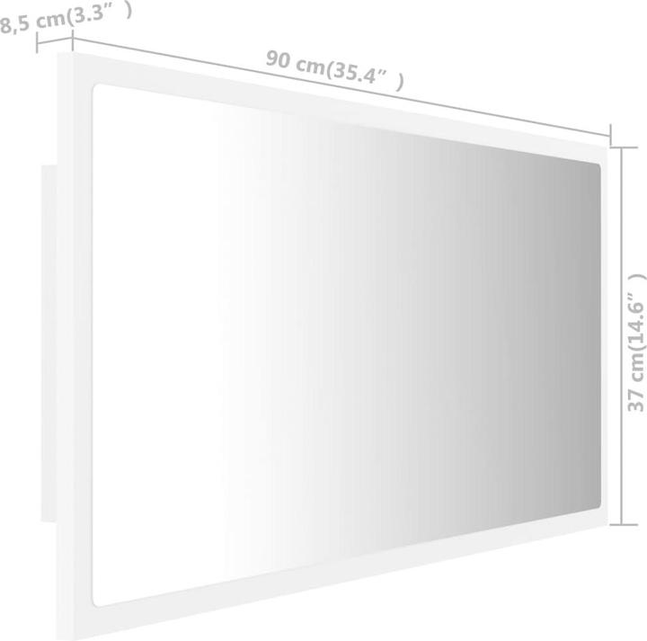 Produktbild vidaXL Spiegel (90 x 37 cm)