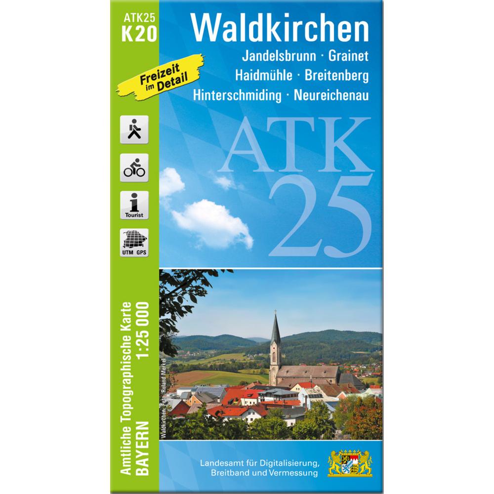 ATK25-K20 Waldkirchen (Amtl.Top.Kte), Landkarte