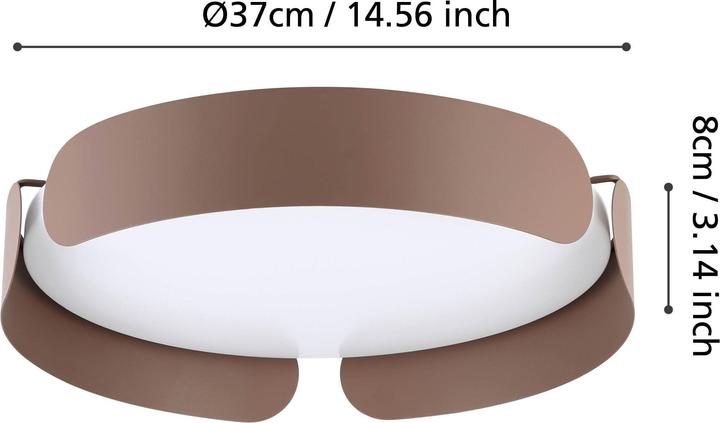 Produktbild EGLO Deckenleuchte VALCASOTTO 1x LED 24 W, 3000 K (2400 lm)