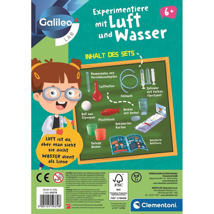 Immagine prodotto Clementoni Esperimento con aria e acqua