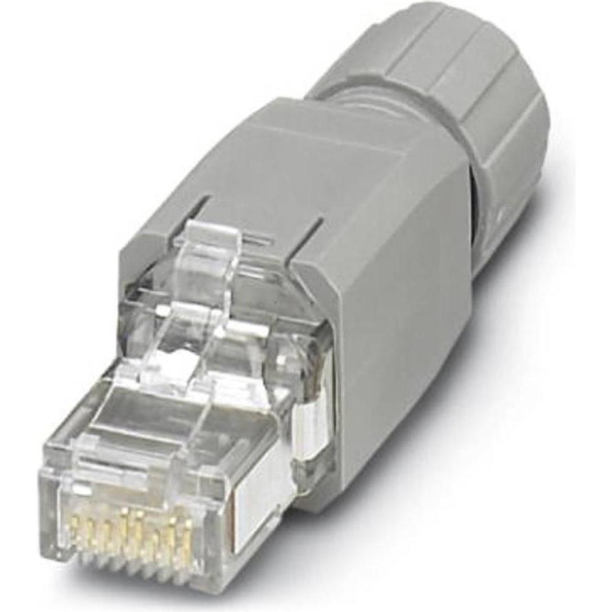 Phoenix Contact RJ45 connector, IP20, CAT5e, 4-pos, Cavo + Spina elettrica, Grigio