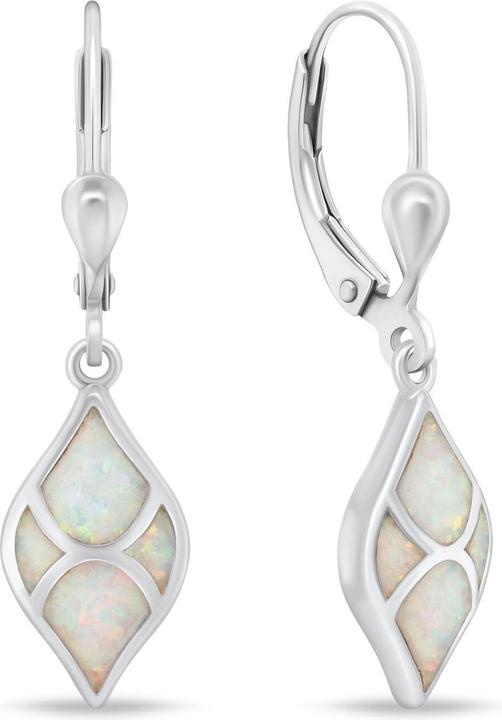 Immagine prodotto Brilio Silver - Charming silver earrings with opals EA1129W