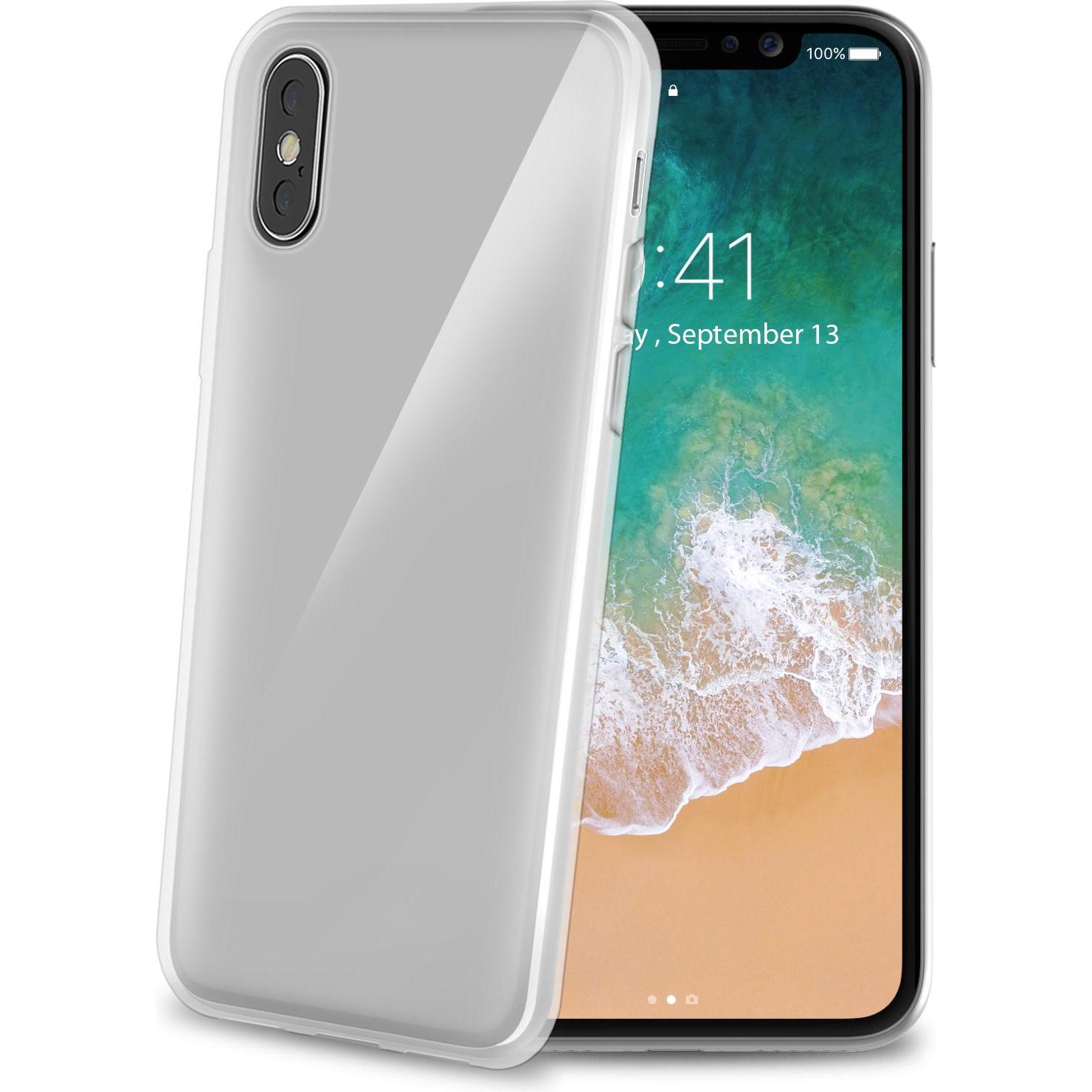 Celly Trasparente Gelskin (Apple Iphone X), Cover Smartphone,