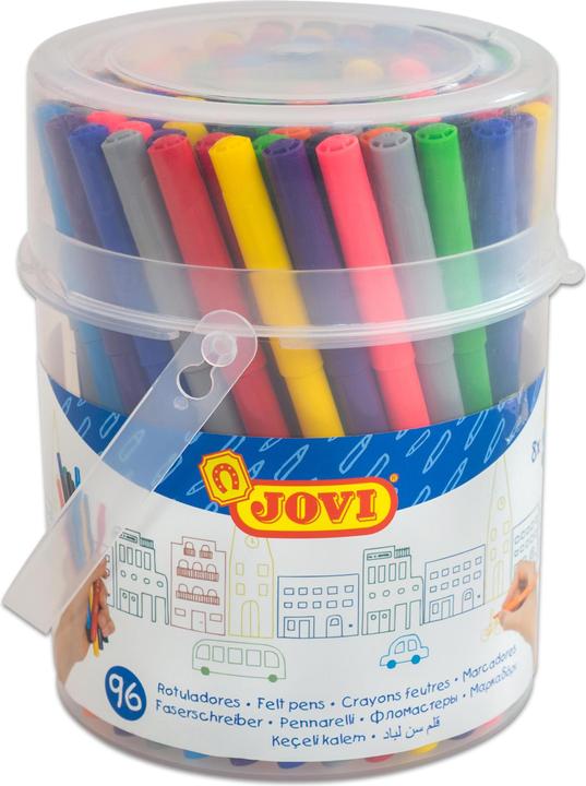 Produktbild Jovi Dünne Filzstifte in Rundbox (Mehrfarbig, 1 x)