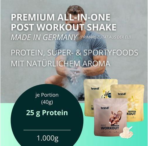 Produktbild Brandl Pulver Pure Protein (Banane, 1 Stk., 1000 g)