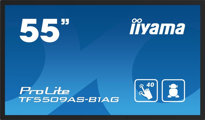 Actual product image iiyama 139cm (54.6") TF5539AS-B1AG 16:9 M-Touch 2xHDMI+Dp (3840 x 2160 Pixels, 54.60")