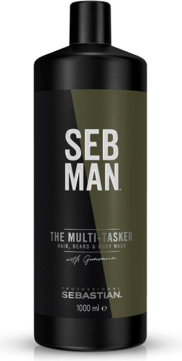 Immagine prodotto Sebastian SEB MAN - Il lavaggio multitasking per capelli, barba e corpo (1000 ml, Shampoo liquido)