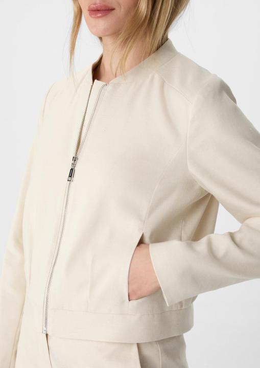 Actual product image Comma Indoor-Jacke Leinemix-Jacke im Boxy Fit (44)
