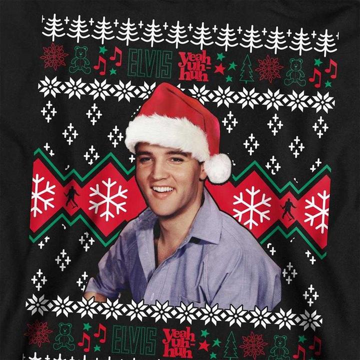 Produktbild Elvis Ugly Sweatshirt weihnachtliches Design (L)