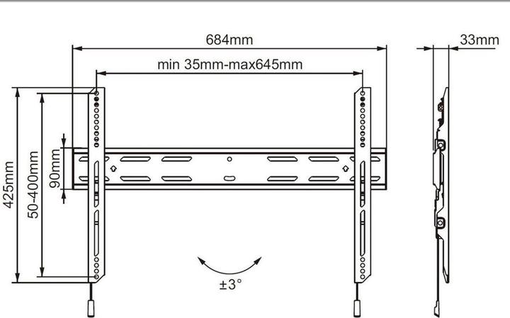 Image du produit Multibrackets MB Support extérieur 75, Résistant à la corrosion (Mur, 40" - 98")