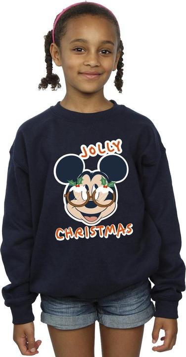 Produktbild Disney Mickey Mouse Jolly Christmas Glasses Sweatshirt Mädchen (104)