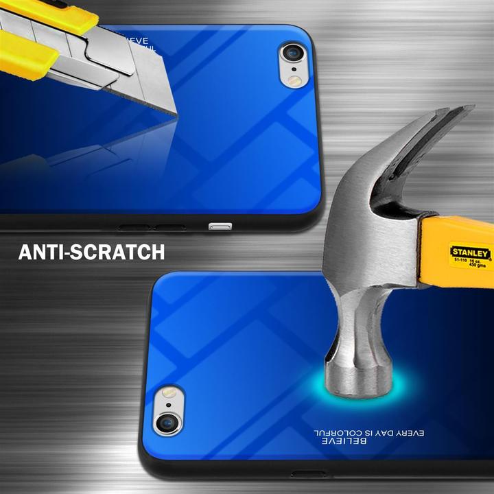 Produktbild Cadorabo TPU 2 Farben Glas Cover (Apple iPhone 6)