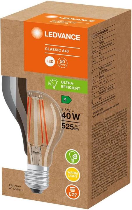 Produktbild Ledvance Led Classic A Energy Efficiency (E27, 525 lm, 1x)