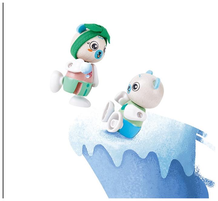 Actual product image Hape Polar bear family