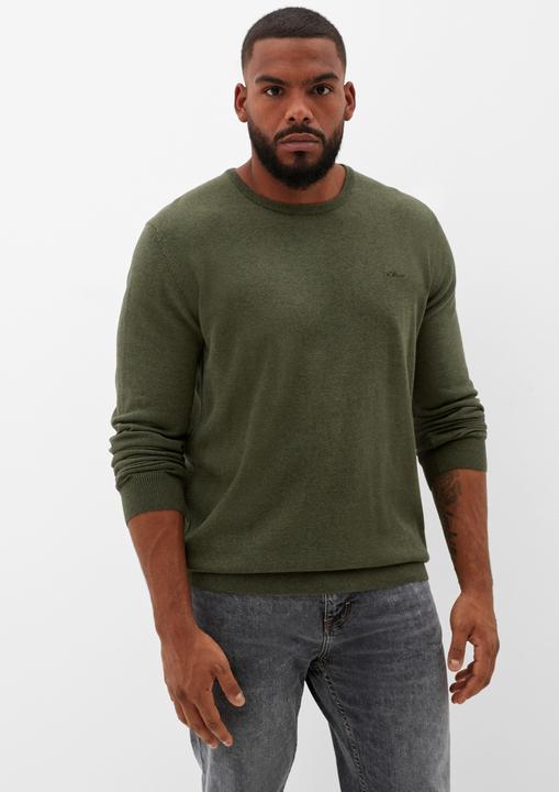 Image du produit S.Oliver Pulls hommes Pulls ras du cou en coton tricoté (5XL)