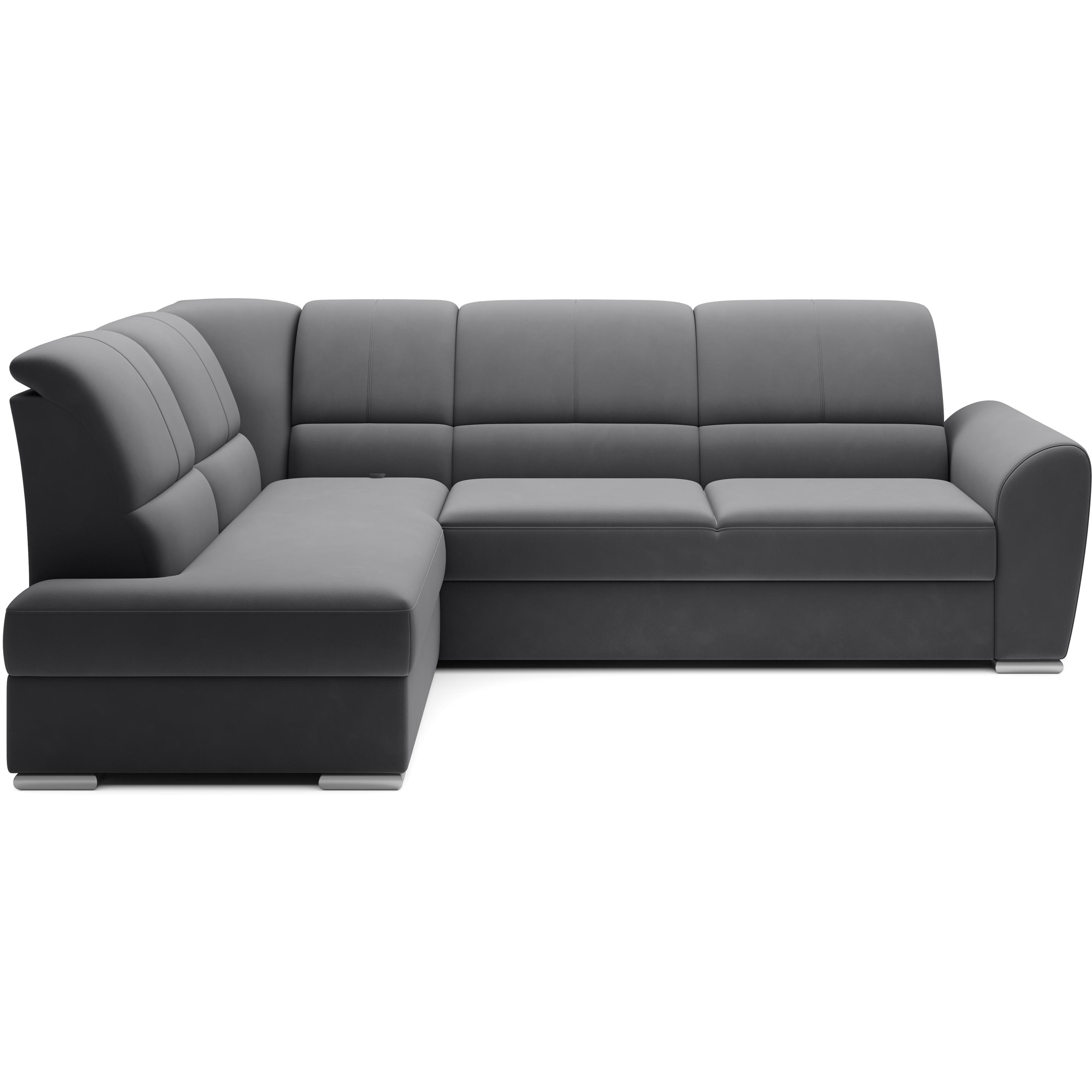 ELTAP, Sofa, Siber (Ecksofa, 3-Sitzer, Bettsofa)