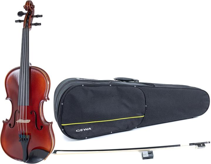 Actual product image Gewa Left-Handed Violin Set with Case, Bow, and Aurora Strings (Fiddle, 4/4)