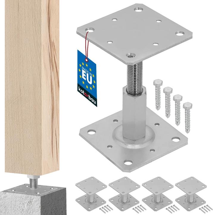 Kotarbau Pfostenträger-Set Höhenverstellbar