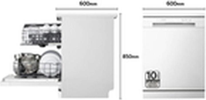 Produktbild LG Geschirrspüler DF142FW 5P QUADWASH 60 cm Weiss