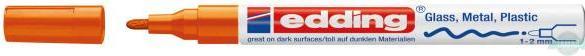 Actual product image Edding Gloss paint marker 751 (Orange, 1 mm, 1 x)