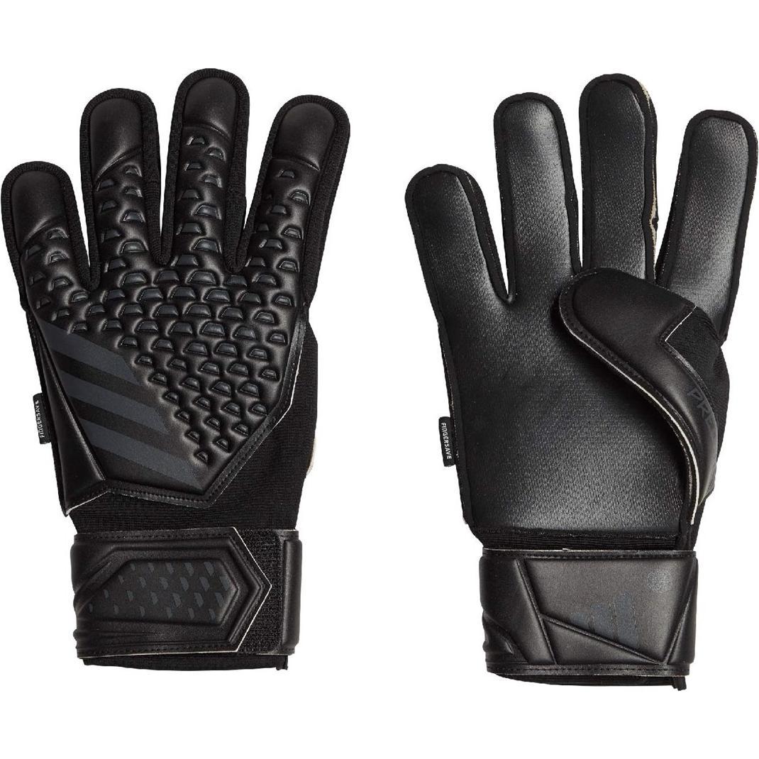 adidas, Herren, Handschuhe, Predator Match Fingersave Torwarthandschuhe schwarz HY4076 (9), Schwarz, (9)