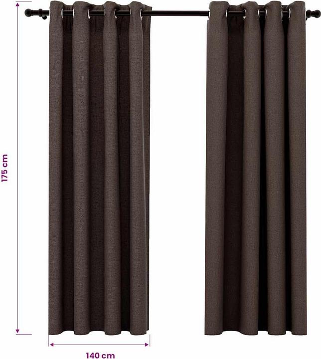 Produktbild vidaXL Vorhang (140 x 175 cm)