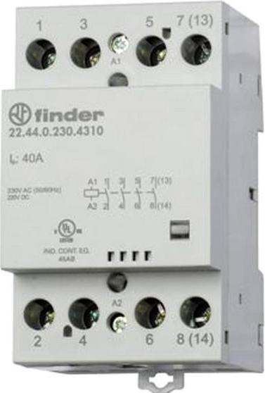 Produktbild Finder Schütz, 3 Schliesser + 1 Öffner, 12V, 40A, 16kVA