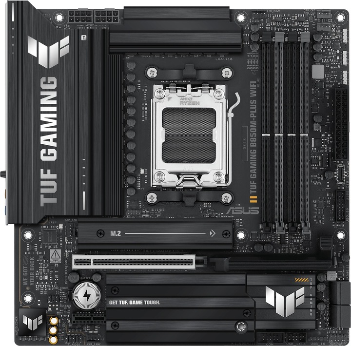 Actual product image ASUS TUF Gaming B850M-Plus Wifi (AM5, AMD B850, ATX)