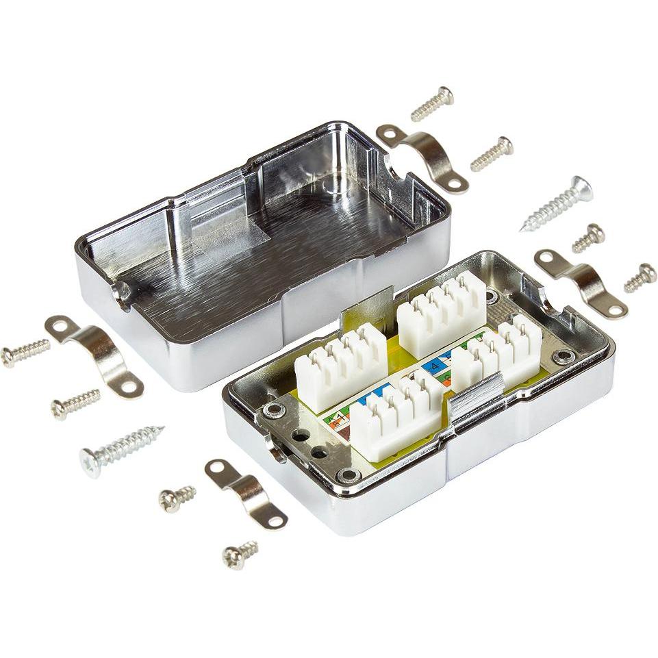 Thumbnail - Good Connections Anschluss-/Verbindungsbox Cat. 6, LSA, geschirmt, metallisiertes Gehäuse (Kabel Verbindungsbox), Netzwe...