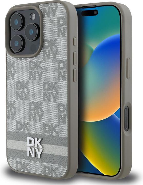 Produktbild DKNY Checkered Pattern and Stripe Case (Apple iPhone 16 Pro Max)