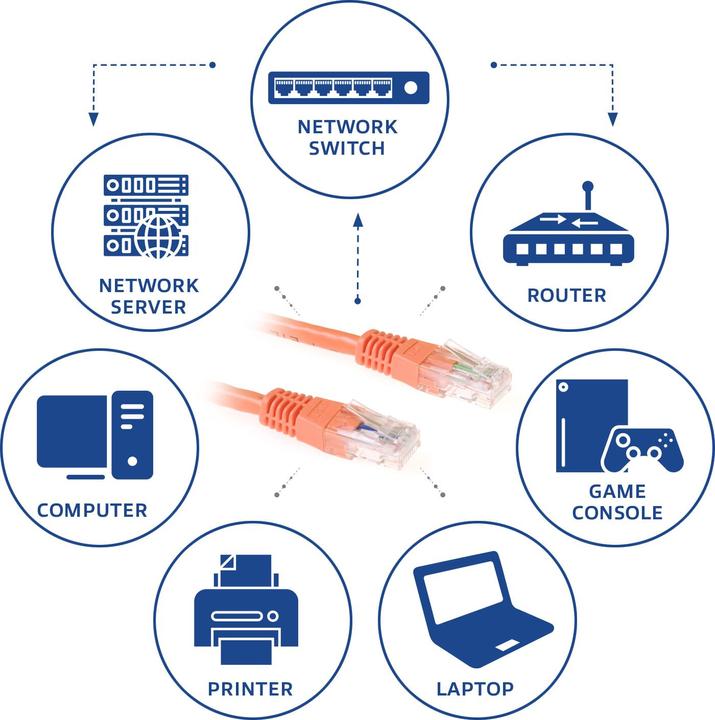 Produktbild Patchkabel (U/UTP, CAT6, 1 m)