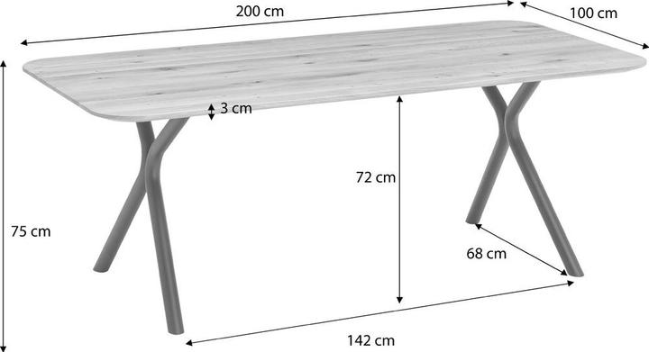 Produktbild Valdera Kiara (200 x 100 x 76 cm)