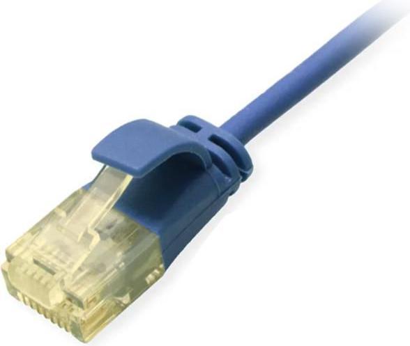 Productafbeelding equip Patchkabel Cat6A U/UTP Slim 2.00m Blau LSZH Polybeutel (CAT6a, 2 m)
