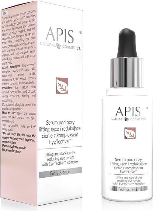 Actual product image Apis Natural Cosmetics Apis - Serum Pod Oczy Liftinguj? Ce I Redukuj? Ce Cienie Z Kompleksem Eye'fective? 30ml (Eye care serum, 30 ml, Day)