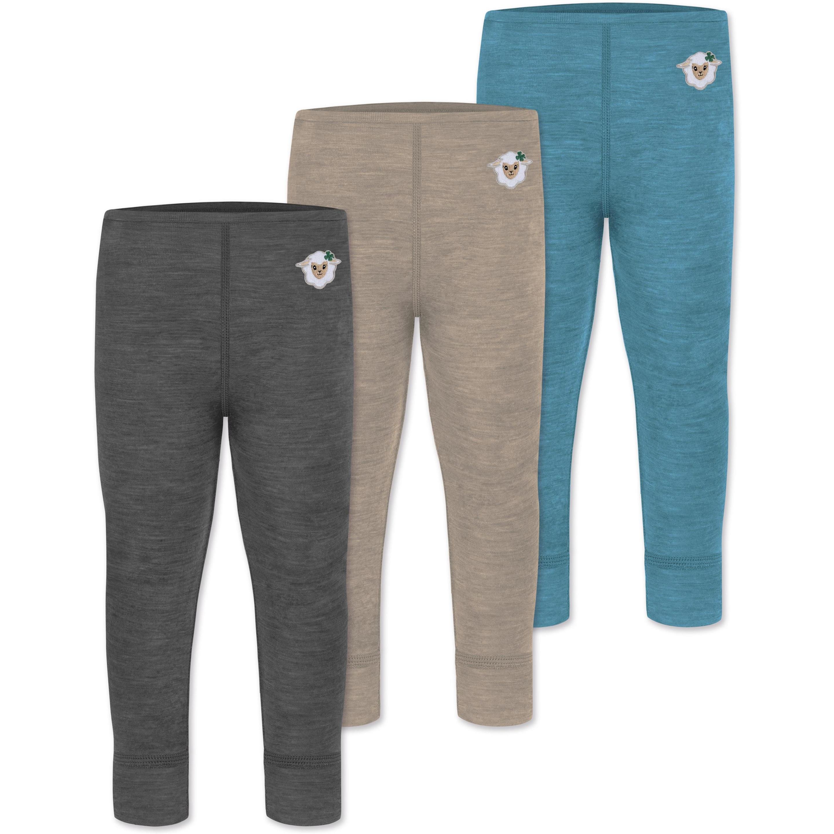 Normani, Herren, Funktionsunterhose, 3er Pack Baby Merino Hose Unterhose „Tihoi" - 9509 (80), Blau, 80