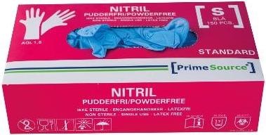 Prime Source Handske Engangs STANDARD str S uden Pudder Nitril AQL 1.5 Blå,150 stk/pk (150 pcs.)