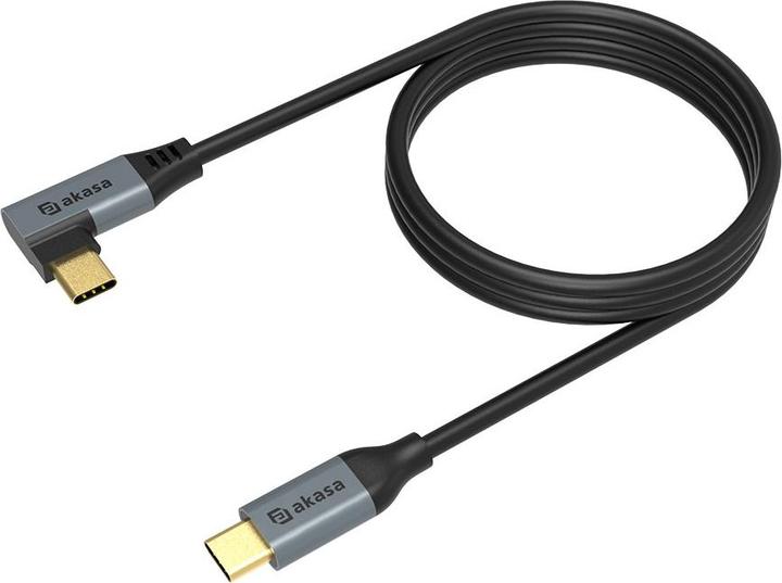 Actual product image Akasa - Right Angle USB-C PD Charging Cable (1 m, USB 2.0, 100 W)