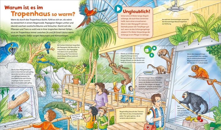 Produktbild Tessloff BOOKii® WAS IST WAS Junior Wir gehen in den Zoo! (Deutsch, Claudia Kaiser, Bärbel Oftring, Martin Lickleder, Stefan Lohr, 2023)