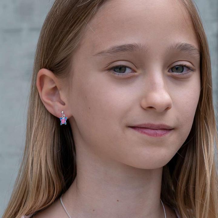 Actual product image Bijouteria Kids earrings (Silver 925, Enamel)