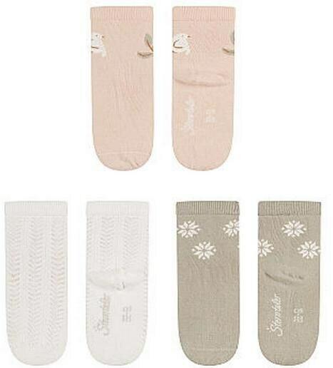 Actual product image Sterntaler Socken 3er Set Vogel Zartrosa Gr. 27-30 (pack of 3, 27 - 30)