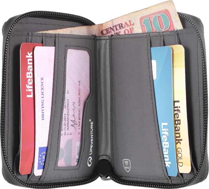 Produktbild Lifeventure RFID Bi-Fold Wallet, Recycled, Navy Blue