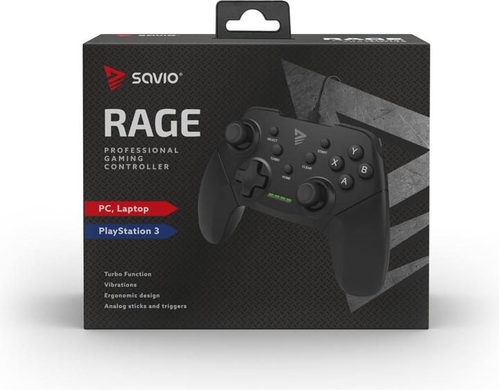 Actual product image Savio Rage PC/PS3 WIRED Gameplay (PC, PS3)