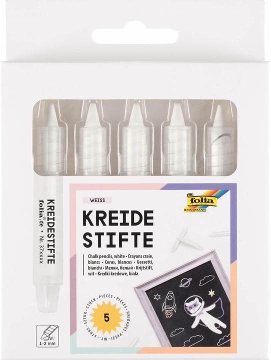 Produktbild Folia Kreidestifte Set WEISS (5x)