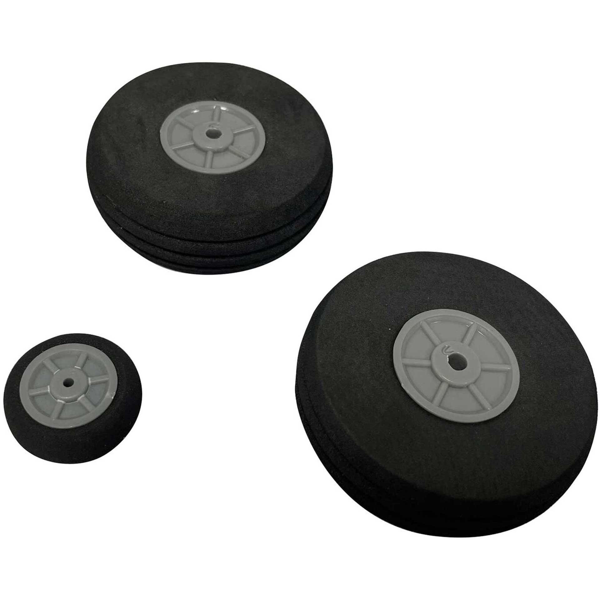 E-Flite Wheels (2) 54mm (1) 25mm: Commander mPD 1.4m